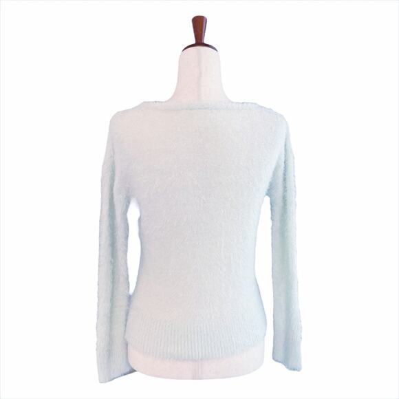 GELATO PIQUE Super Soft Fuzzy Pale Mint Green Sweater OS (fits like S) - Picture 4 of 6